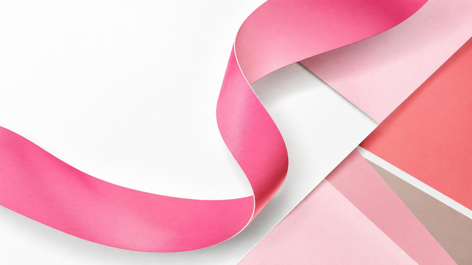 Interwoven pink ribbon forms representing the structure behind PinkRibbon operations